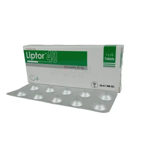 Liptor 40 mg Tablet-10's pack